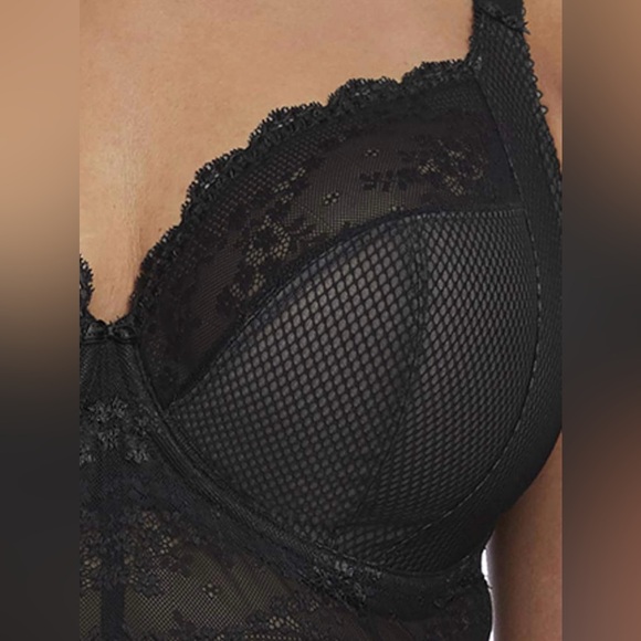 NWOT Elomi Women's Charley Bralette Plunge Neckline Stretch Lace - Picture 3 of 6